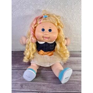 Cabbage Patch Kids 2015 Blonde Pink Streak Hair Denim Tulle Dress Doll WCT-54K